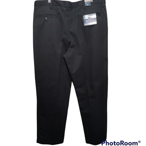 Blue Generation Mens black chino pants 42/32 NWT - Picture 2 of 7